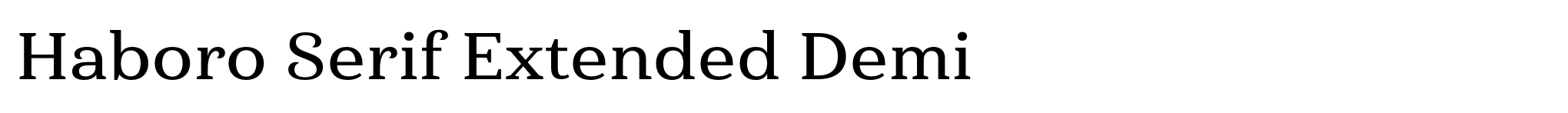 Haboro Serif Extended Demi image